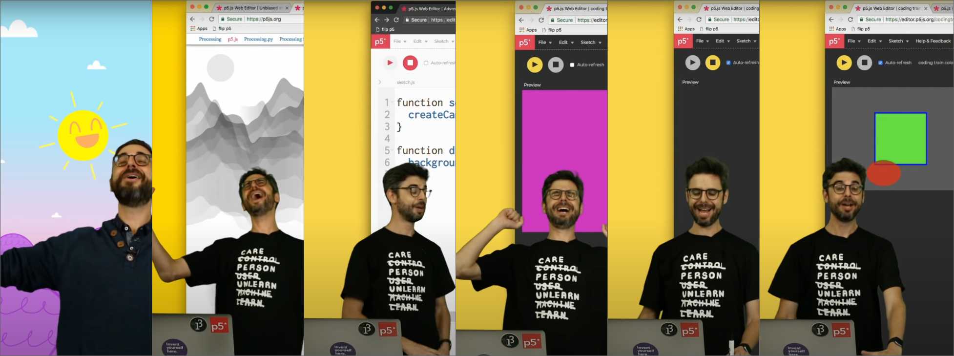 "Code! Programming with p5.js" track
